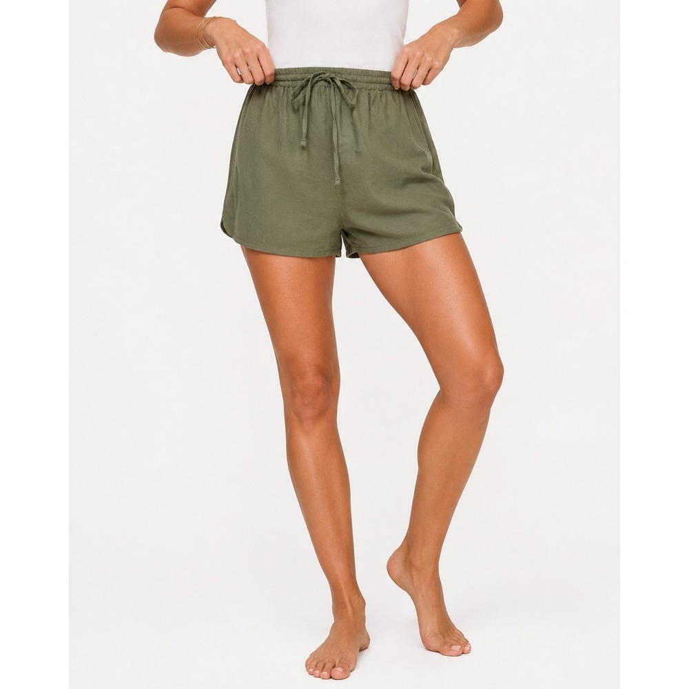 Muslin Cotton Olive Green Shorts Sz XS Universal Thread